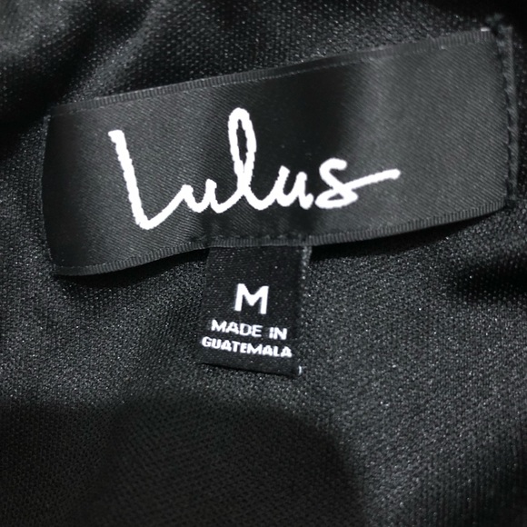 NWT LULU’S Don’t Stop the Beat Backless Crisscross Skater Dress Blk Sz M - Picture 13 of 15